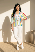 Rainbow Stripe Blazer